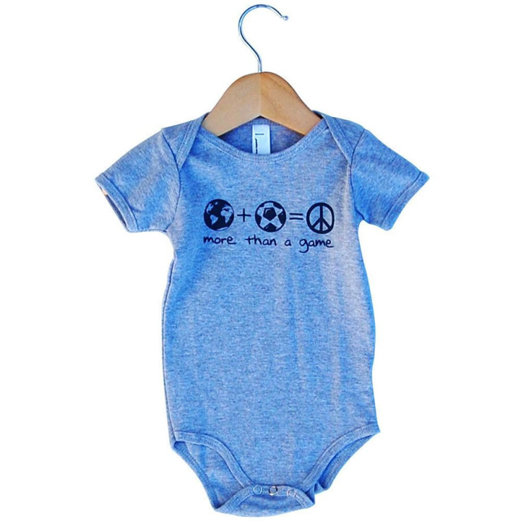 Infant More Then A Game Soccer One-piece Made In USA - Grey Heather