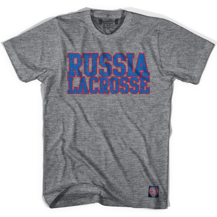 Russia Lacrosse Nation T-shirt - Athletic Grey