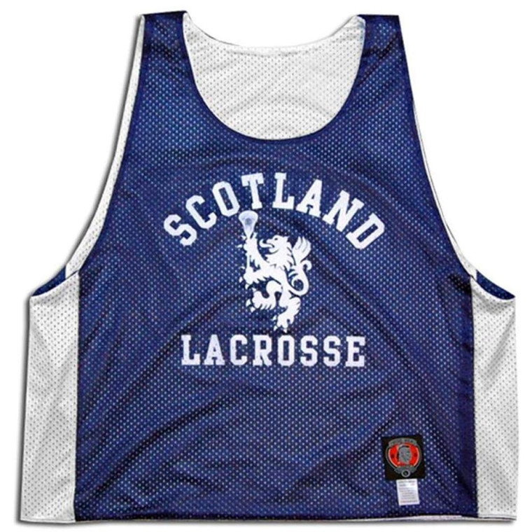 Scotland Lacrosse Pinnie Made In USA - Navy & White