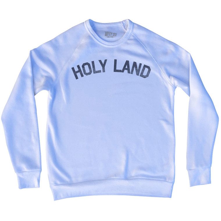 Holy land Adult Tri-Blend Sweatshirt - White