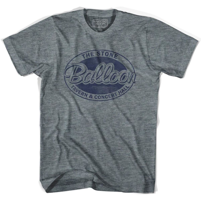 Stone Balloon Mug Night T-shirt - Athletic Grey