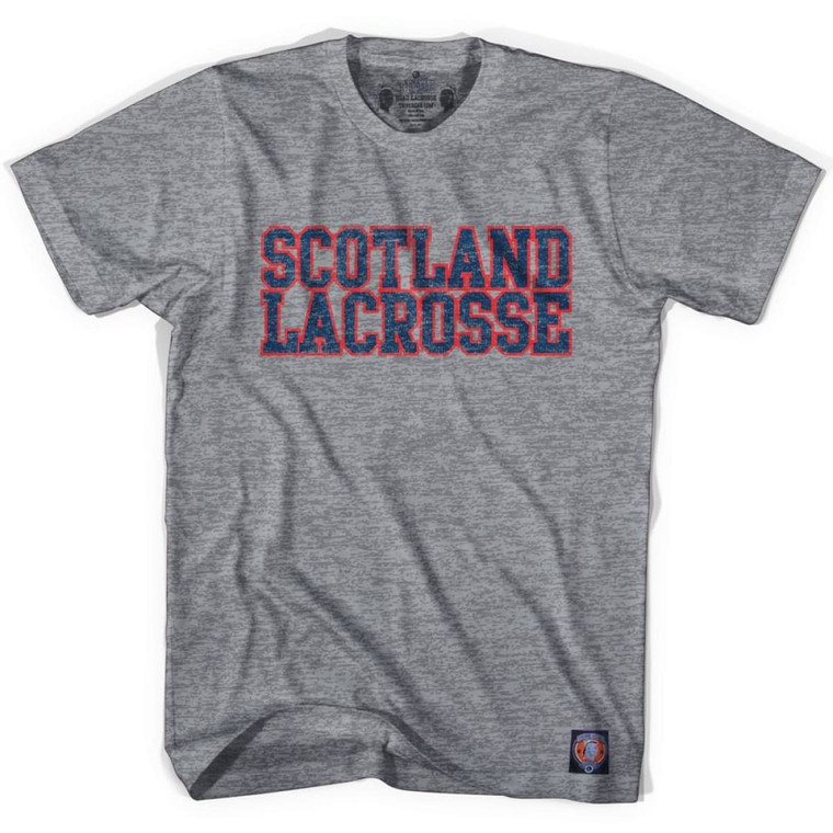 Scotland Lacrosse Nation T-shirt - Athletic Grey