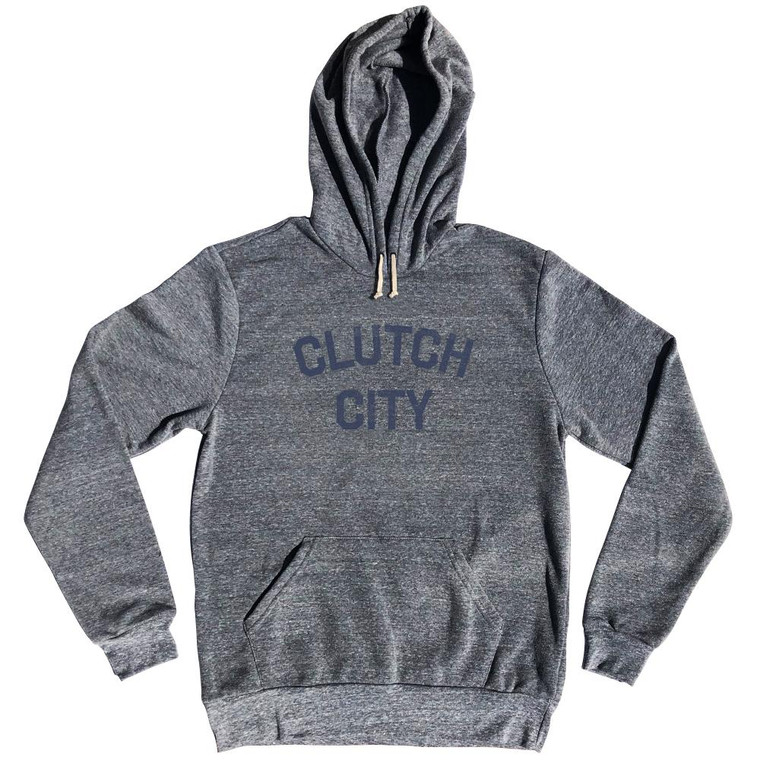 Clutch City Tri-Blend Hoodie - Athletic Grey