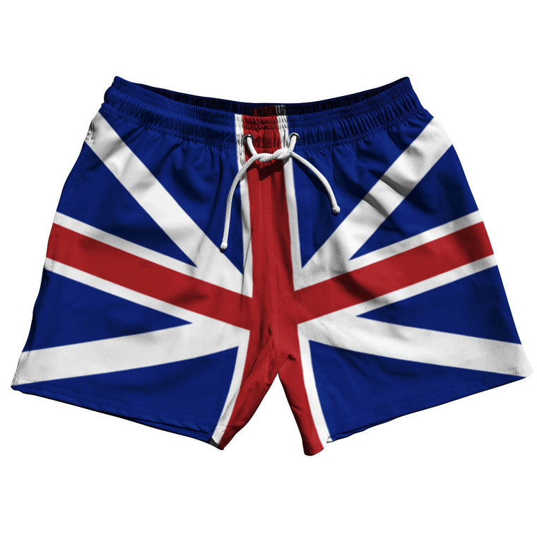 Great Britain 5" Swim Shorts Made in USA - Blue Red