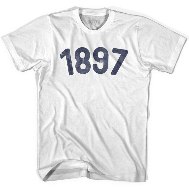 1897 Year Celebration Youth Cotton T-shirt - White