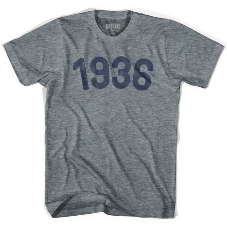 1936 Year Celebration Youth Tri-Blend T-shirt - Athletic Grey