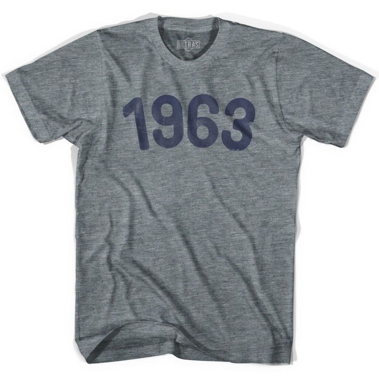 1963 Year Celebration Adult Tri-Blend T-shirt - Athletic Grey