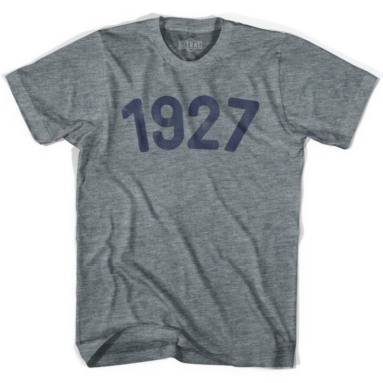 1927 Year Celebration Adult Tri-Blend T-shirt - Athletic Grey