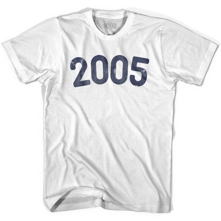 2005 Year Celebration Adult Cotton T-shirt - White