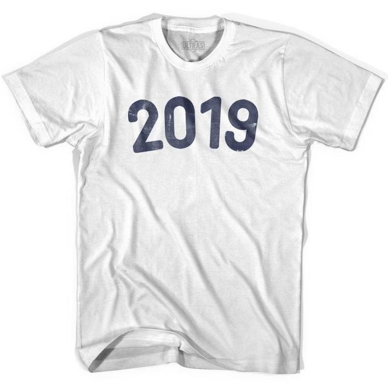 2019 Year Celebration Adult Cotton T-shirt - White