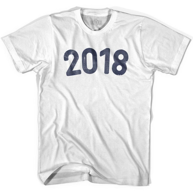 2018 Year Celebration Adult Cotton T-shirt - White