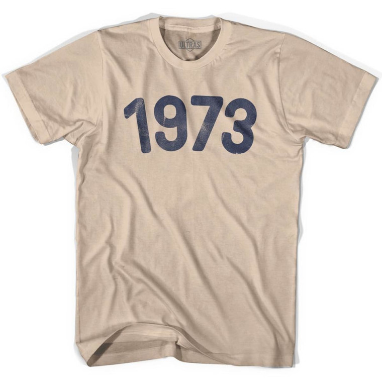 1973 Year Celebration Adult Cotton T-shirt - Creme