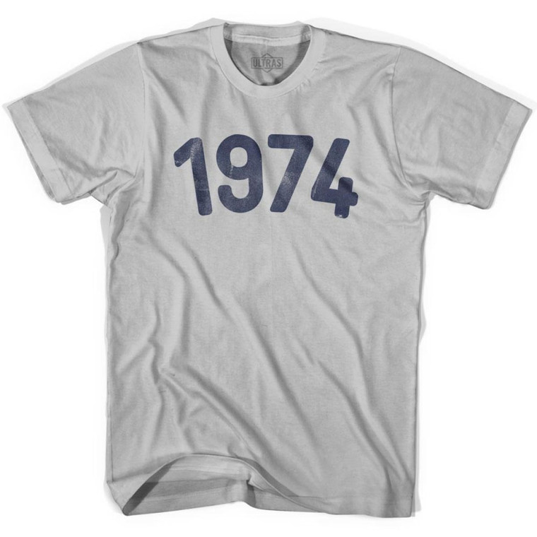 1974 Year Celebration Adult Cotton T-shirt - Cool Grey