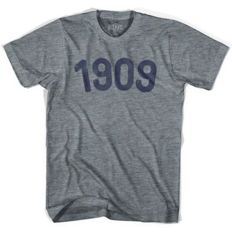 1909 Year Celebration Womens Tri-Blend T-shirt - Athletic Grey