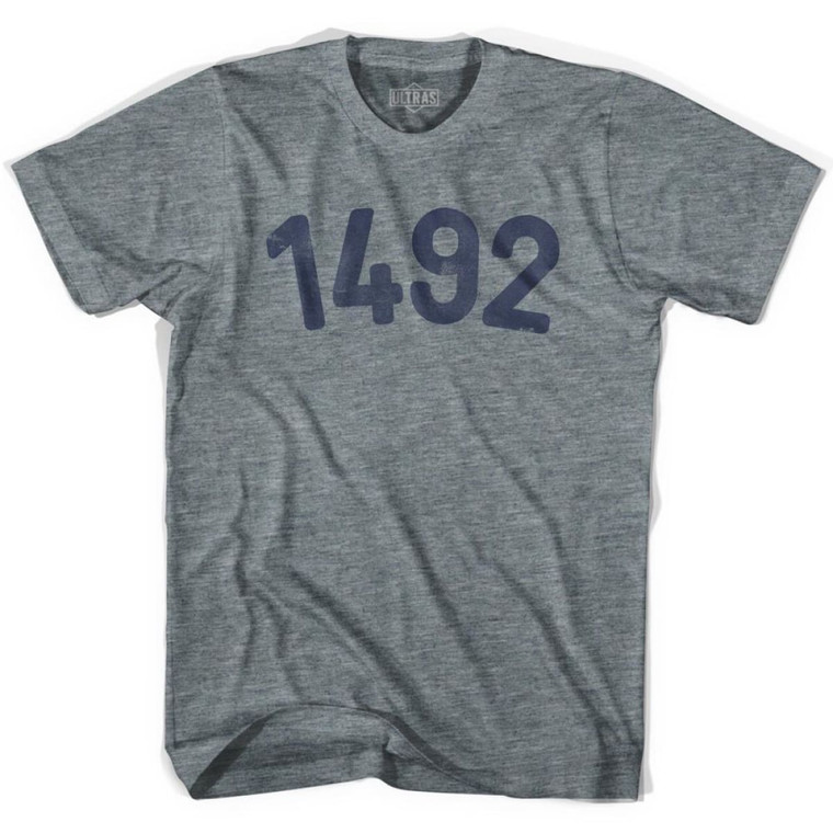 1492 Year Celebration Womens Tri-Blend T-shirt - Athletic Grey