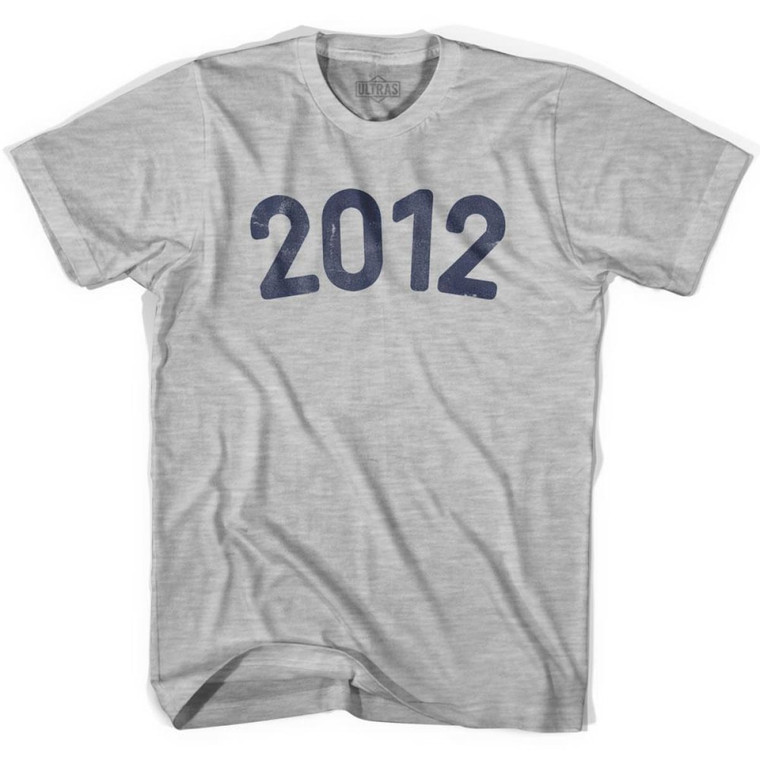 2012 Year Celebration Womens Cotton T-shirt - Grey Heather