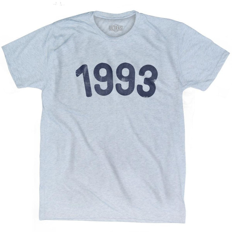 1993 Year Celebration Adult Tri-Blend T-shirt - Athletic White