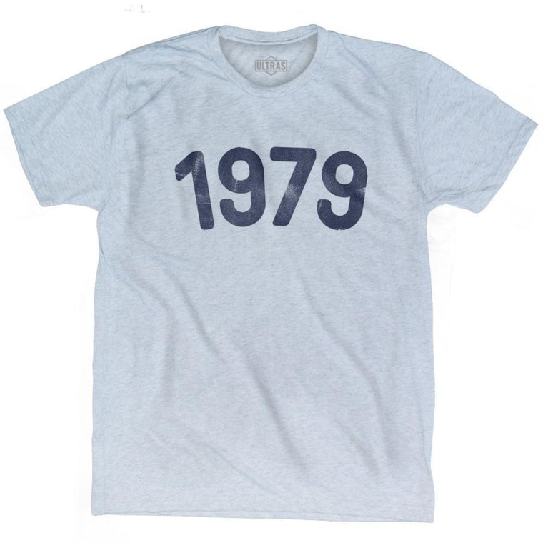 1979 Year Celebration Adult Tri-Blend T-shirt - Athletic White