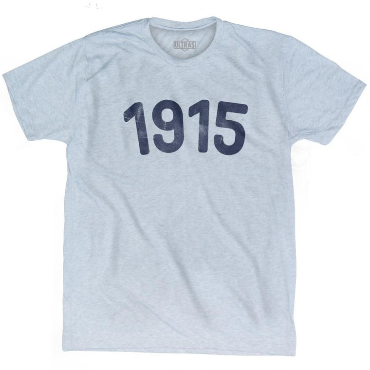 1915 Year Celebration Adult Tri-Blend T-shirt - Athletic White