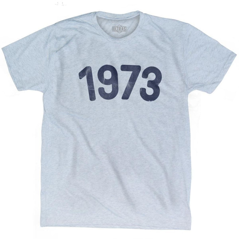 1973 Year Celebration Adult Tri-Blend T-shirt - Athletic White