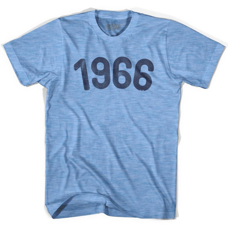 1966 Year Celebration Adult Tri-Blend T-shirt - Athletic Blue