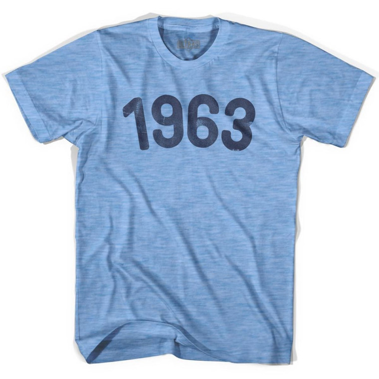 1963 Year Celebration Adult Tri-Blend T-shirt - Athletic Blue