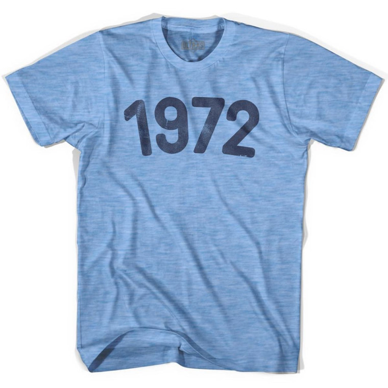 1972 Year Celebration Adult Tri-Blend T-shirt - Athletic Blue