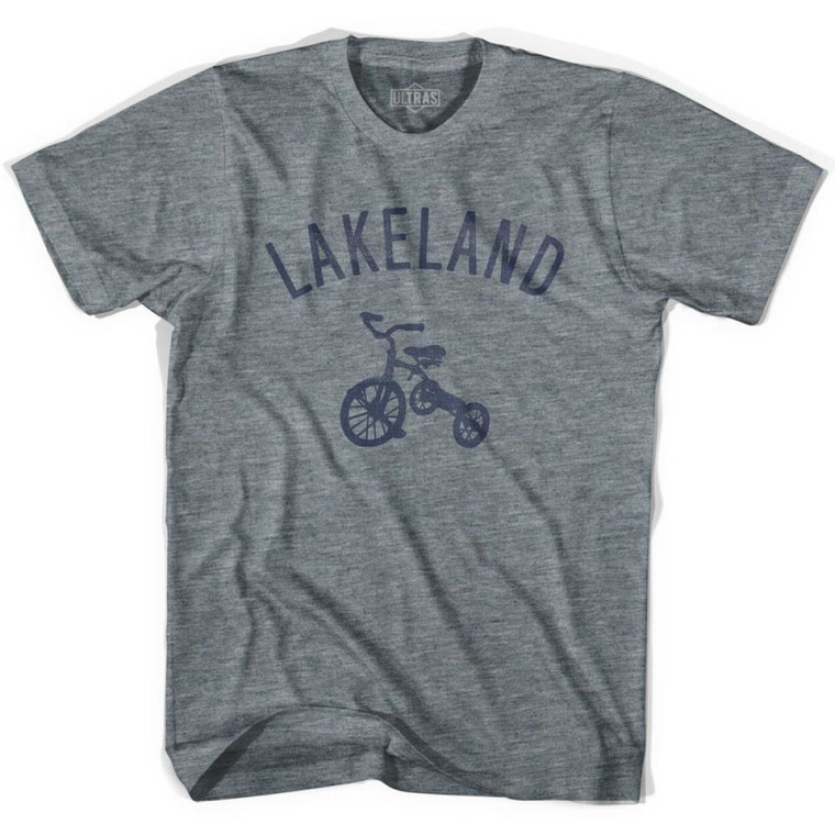 Lakeland City Tricycle Womens Tri-Blend T-shirt - Athletic Grey