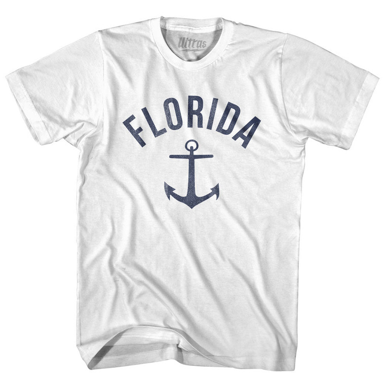 Florida State Anchor Home Cotton Adult T-shirt - White