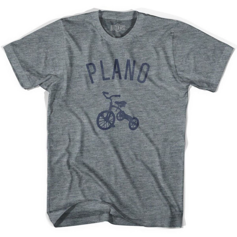 Plano City Tricycle Adult Tri-Blend T-shirt - Athletic Grey