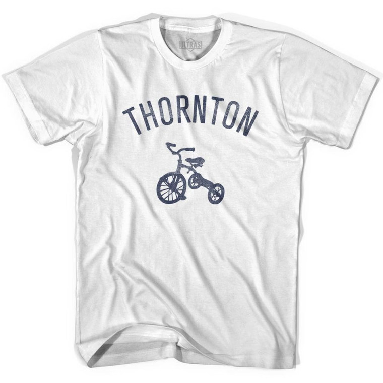 Thornton City Tricycle Adult Cotton T-shirt - White