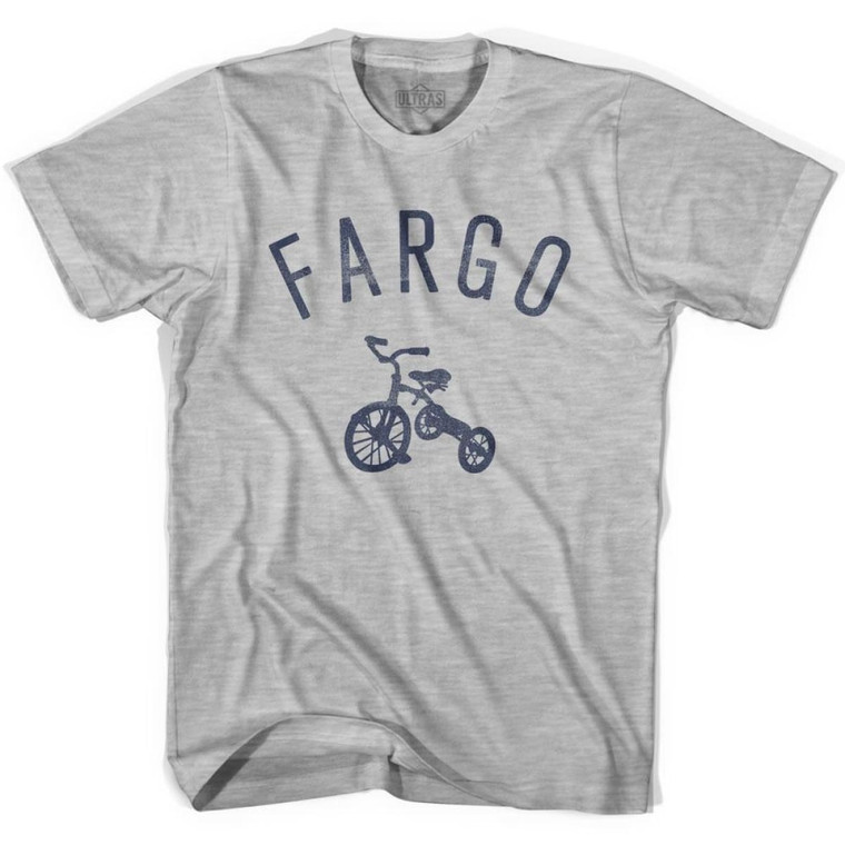 Fargo City Tricycle Adult Cotton T-shirt - Grey Heather
