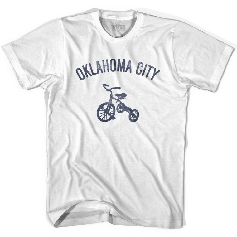 Oklahoma City Tricycle Adult Cotton T-shirt - White