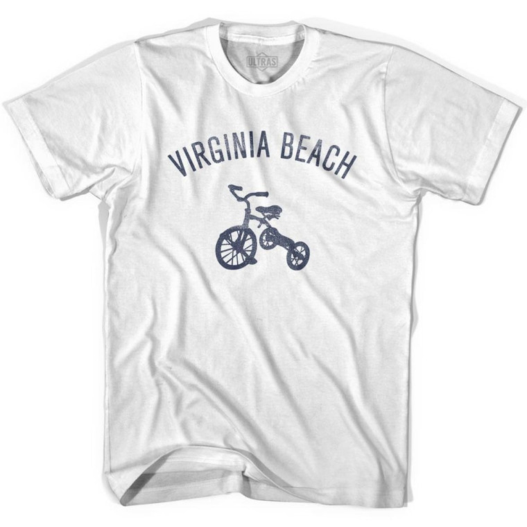 Virginia Beach City Tricycle Adult Cotton T-shirt - White