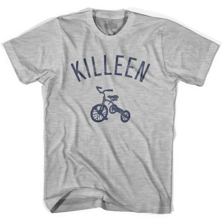 Killeen City Tricycle Adult Cotton T-shirt - Grey Heather