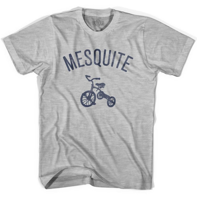 Mesquite City Tricycle Adult Cotton T-shirt - Grey Heather
