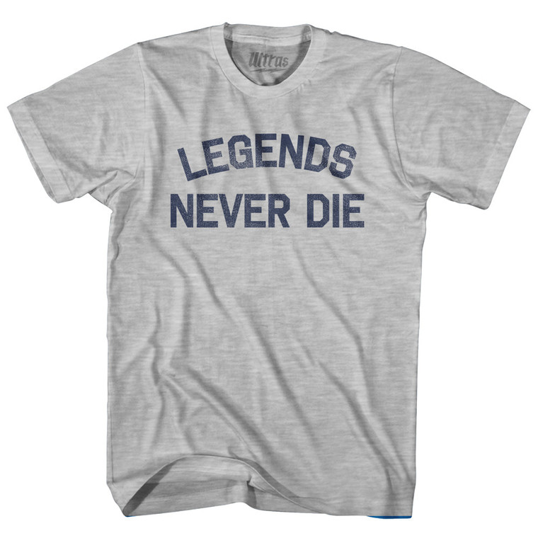 Legends Never Die Youth Cotton T-shirt - Grey Heather