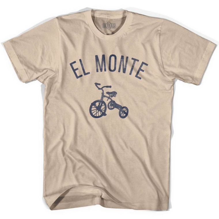 El Monte City Tricycle Adult Cotton T-shirt - Creme