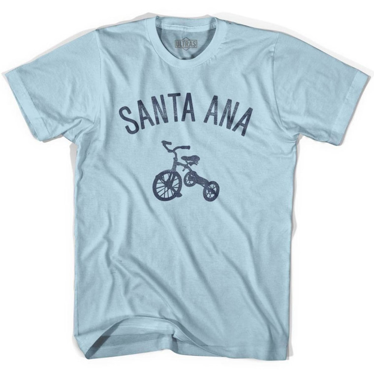 Santa Ana City Tricycle Adult Cotton T-shirt - Light Blue