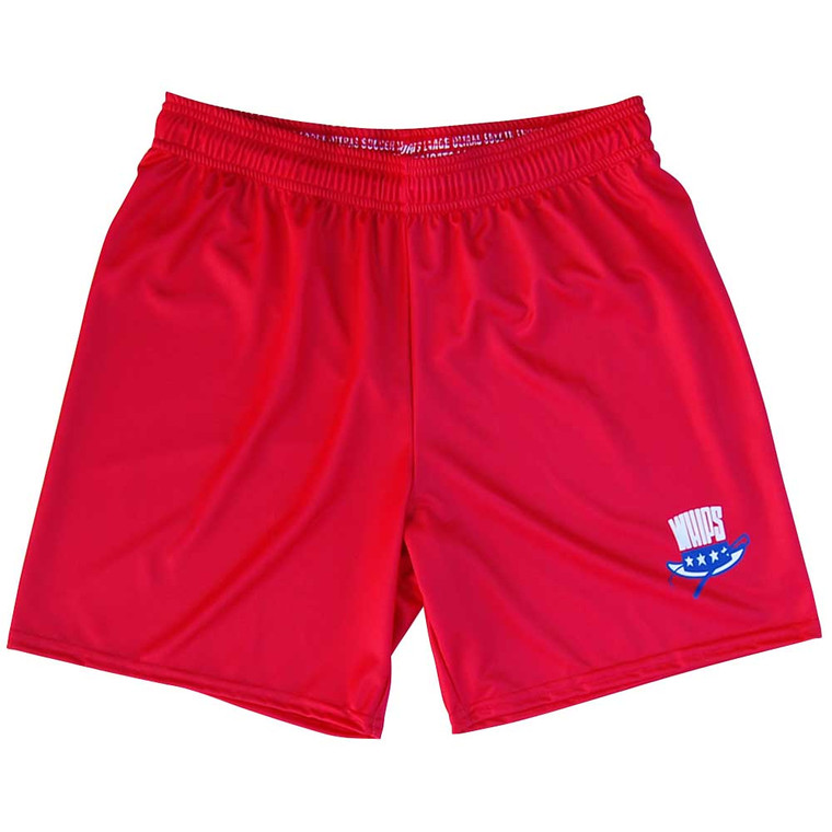 Adult Large Red Washington Whips NASL Soccer Shorts Final Sale sl13