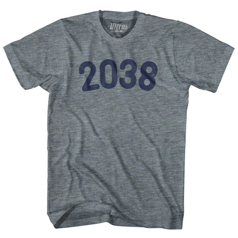 2038 Year Celebration Adult Tri-Blend T-shirt - Athletic Grey
