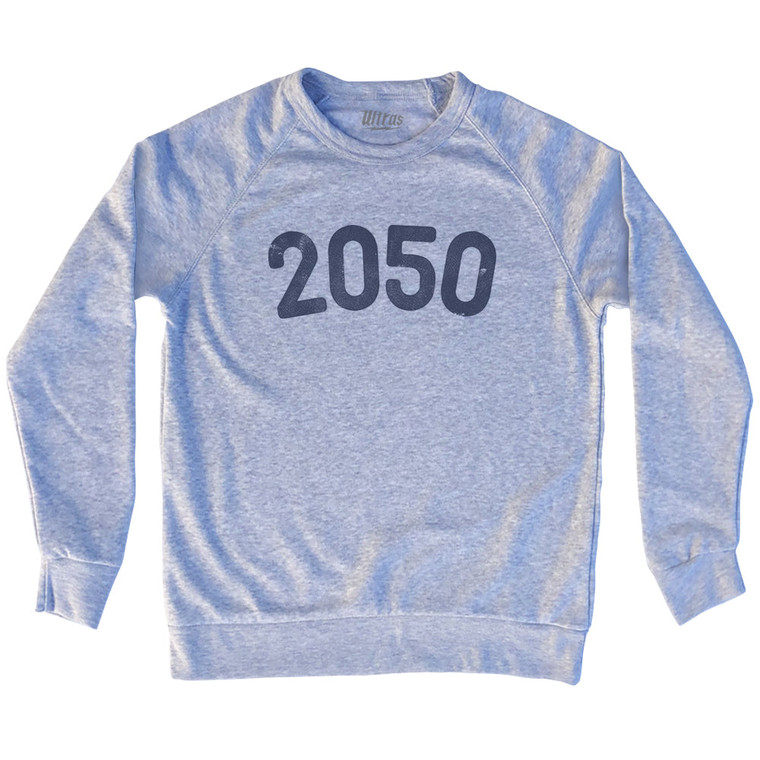 2050 Year Celebration Adult Tri-Blend Sweatshirt - Grey Heather