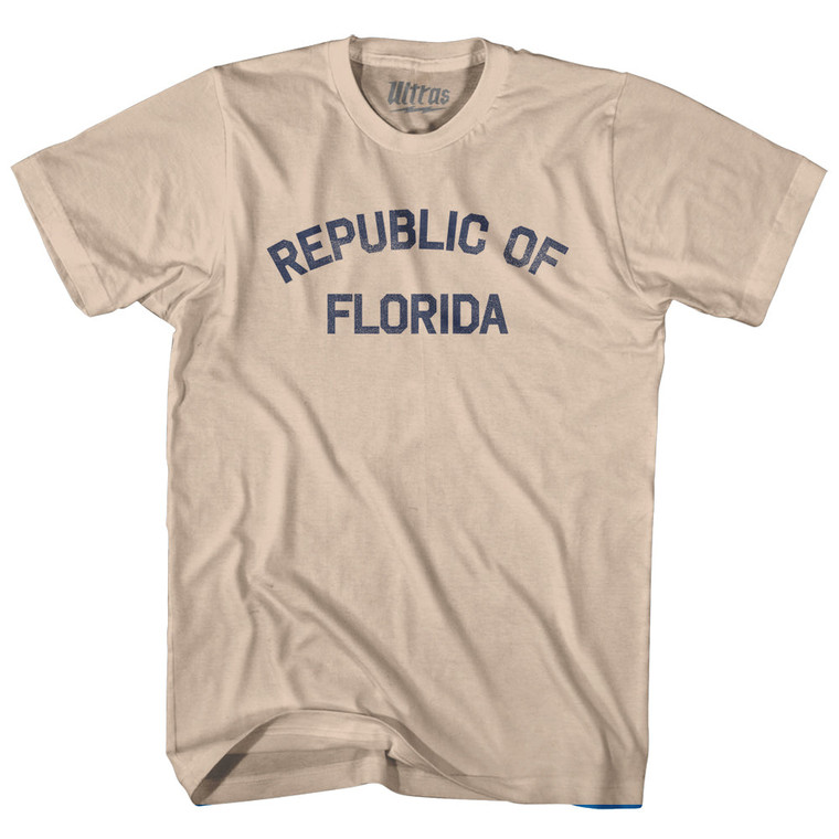 Republic Of Florida Adult Cotton T-shirt - Creme