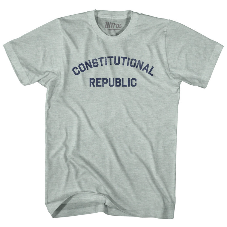 Constitutional Republic Adult Tri-Blend T-shirt - Athletic Cool Grey