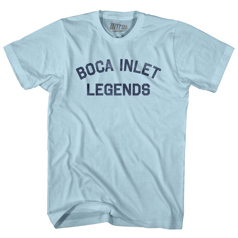 Boca Inlet Legends Adult Cotton T-shirt - Light Blue