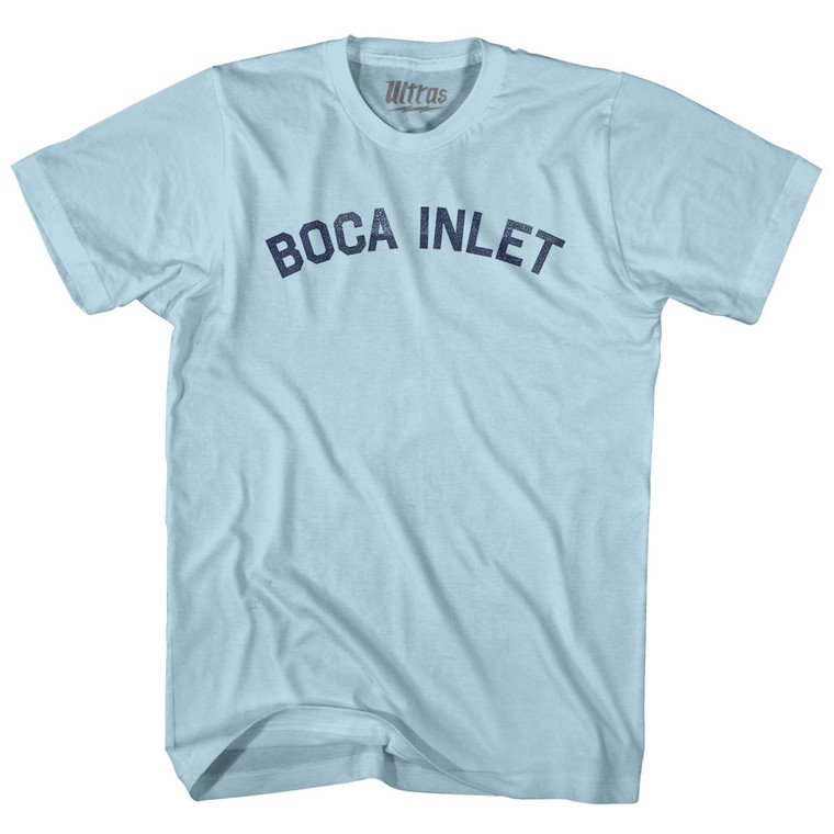 Boca Inlet Adult Cotton T-shirt - Light Blue