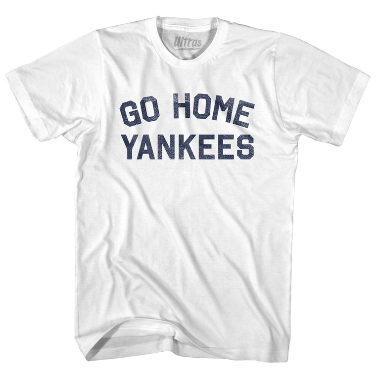Go Home Yankees Youth Cotton T-shirt - White