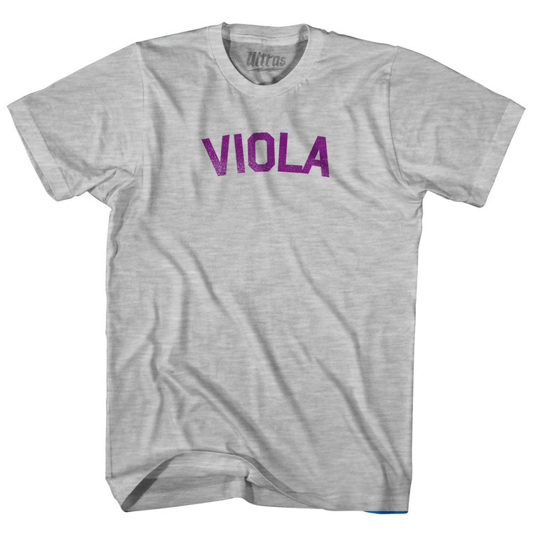 Viola Youth Cotton T-shirt - Grey Heather