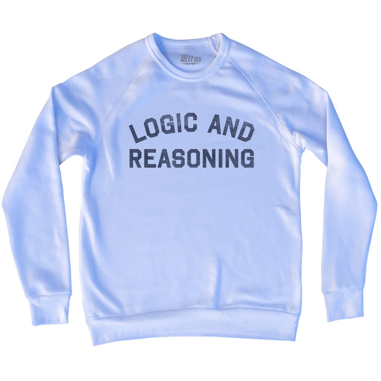 Logic And Reasoning Adult Tri-Blend Sweatshirt - White