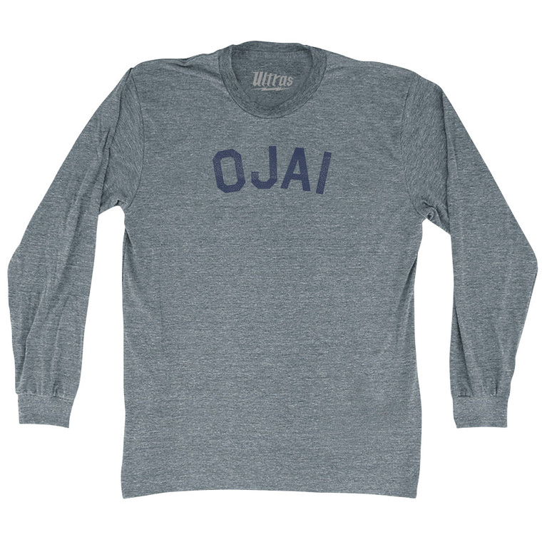 Ojai Adult Tri-Blend Long Sleeve T-shirt - Athletic Grey